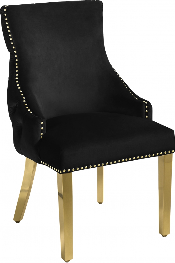 Tuft Velvet Upholstered Dining Chair