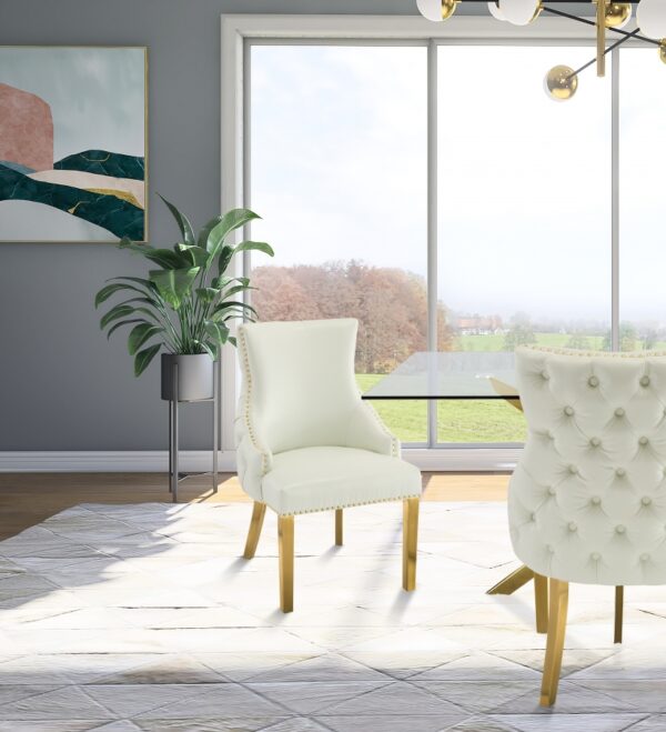Tuft Vegan Leather Upholstered Dining Chair