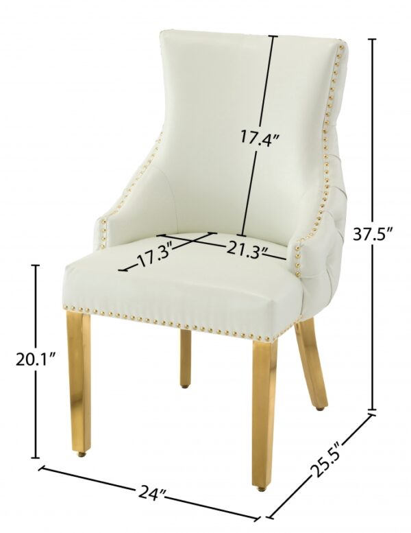 Tuft Vegan Leather Upholstered Dining Chair