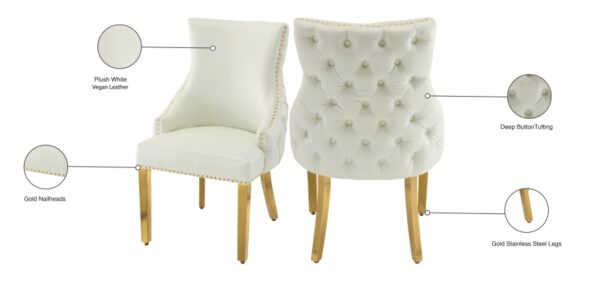 Tuft Vegan Leather Upholstered Dining Chair