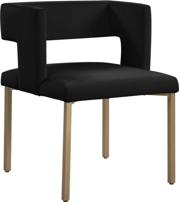 Caleb Velvet Upholstered Dining Chair