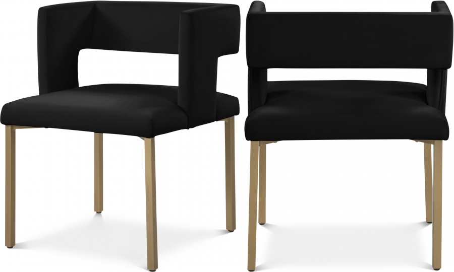 Caleb Velvet Upholstered Dining Chair