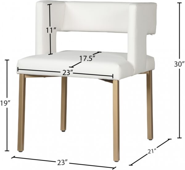Caleb Vegan Leather Upholstered Dining Chair