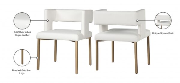 Caleb Vegan Leather Upholstered Dining Chair