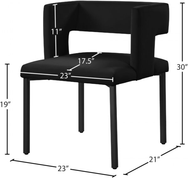 Caleb Velvet Upholstered Dining Chair