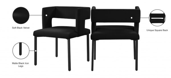 Caleb Velvet Upholstered Dining Chair