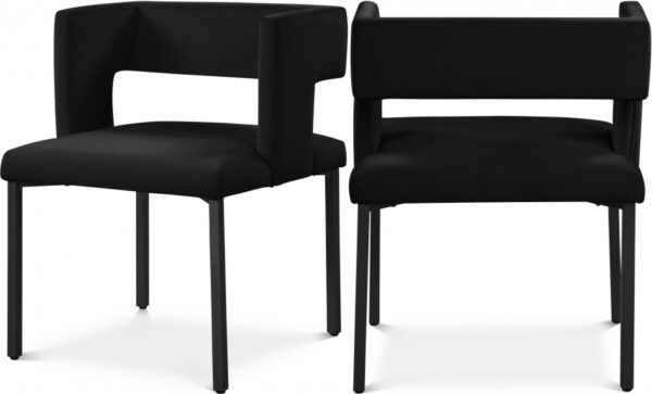 Caleb Velvet Upholstered Dining Chair