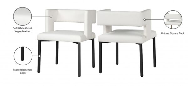 Caleb Vegan Leather Upholstered Dining Chair