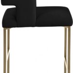 Caleb Velvet Upholstered Counter Stool