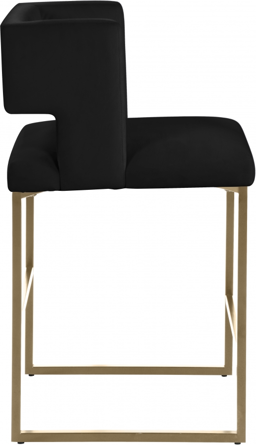 Caleb Velvet Upholstered Counter Stool