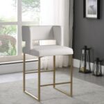 Caleb Vegan Leather Upholstered Counter Stool