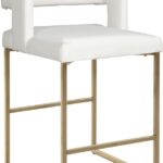 Caleb Vegan Leather Upholstered Counter Stool
