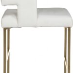 Caleb Vegan Leather Upholstered Counter Stool