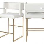 Caleb Vegan Leather Upholstered Counter Stool