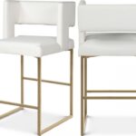 Caleb Vegan Leather Upholstered Counter Stool