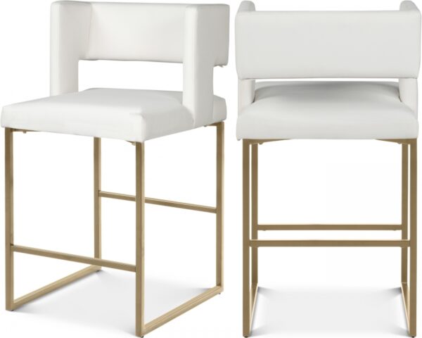 Caleb Vegan Leather Upholstered Counter Stool