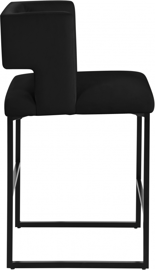 Caleb Velvet Upholstered Counter Stool