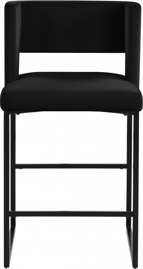 Caleb Velvet Upholstered Counter Stool