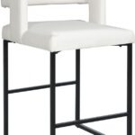 Caleb Vegan Leather Upholstered Counter Stool