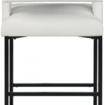 Caleb Vegan Leather Upholstered Counter Stool
