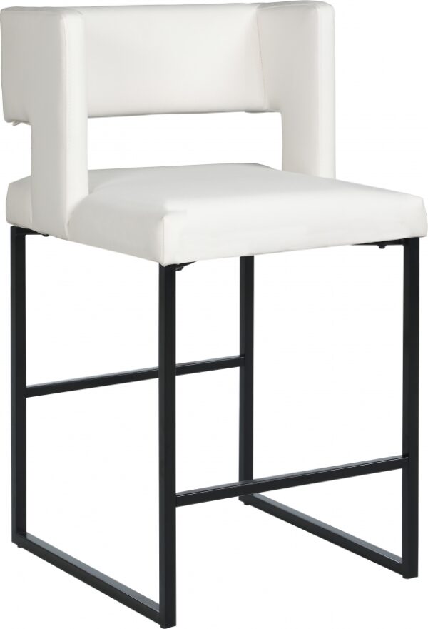 Caleb Vegan Leather Upholstered Counter Stool