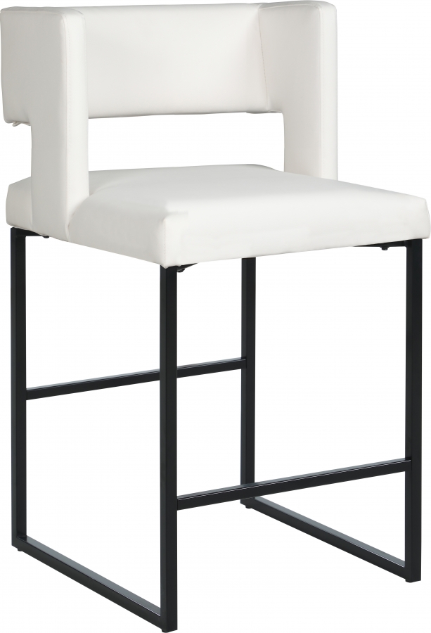 Caleb Vegan Leather Upholstered Counter Stool