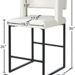 Caleb Vegan Leather Upholstered Counter Stool