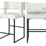 Caleb Vegan Leather Upholstered Counter Stool