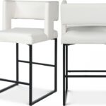 Caleb Vegan Leather Upholstered Counter Stool