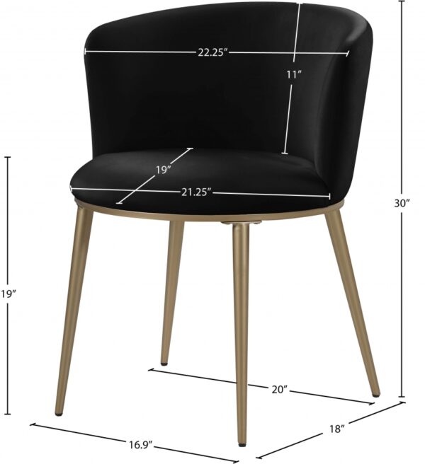 Skylar Velvet Upholstered Dining Chair