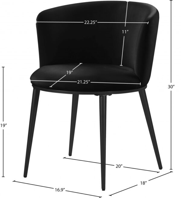 Skylar Velvet Upholstered Dining Chair