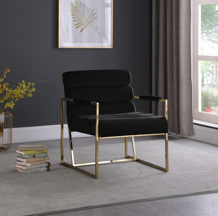 Wayne Velvet Upholstered Accent Chair