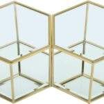 Sei Glass And Steel 2pc. Modular Coffee Table