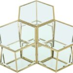 Sei Glass And Steel 3pc. Modular Coffee Table