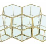 Sei Glass And Steel 5pc. Modular Coffee Table