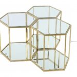 Sei 3 Piece Glass And Steel Modular End / Side Table