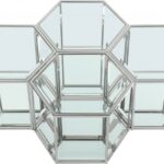 Sei Glass And Steel 4pc. Modular Coffee Table
