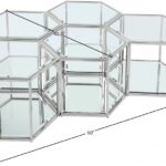 Sei Glass And Steel 5pc. Modular Coffee Table
