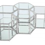 Sei Glass And Steel 5pc. Modular Coffee Table