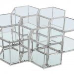 Sei Glass And Steel 7pc. Modular Coffee Table