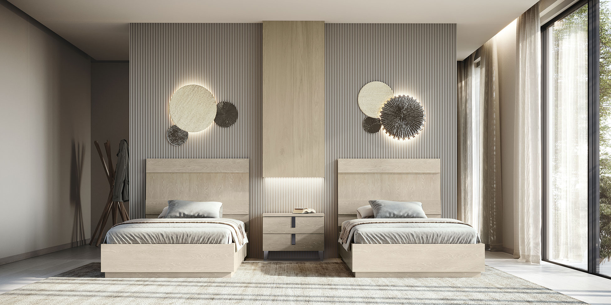 Kroma Sand Birch 48" Bed
