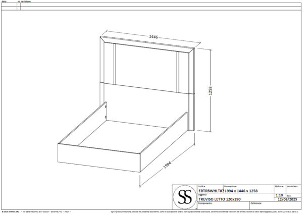 Treviso 48" Bed Gallery 1