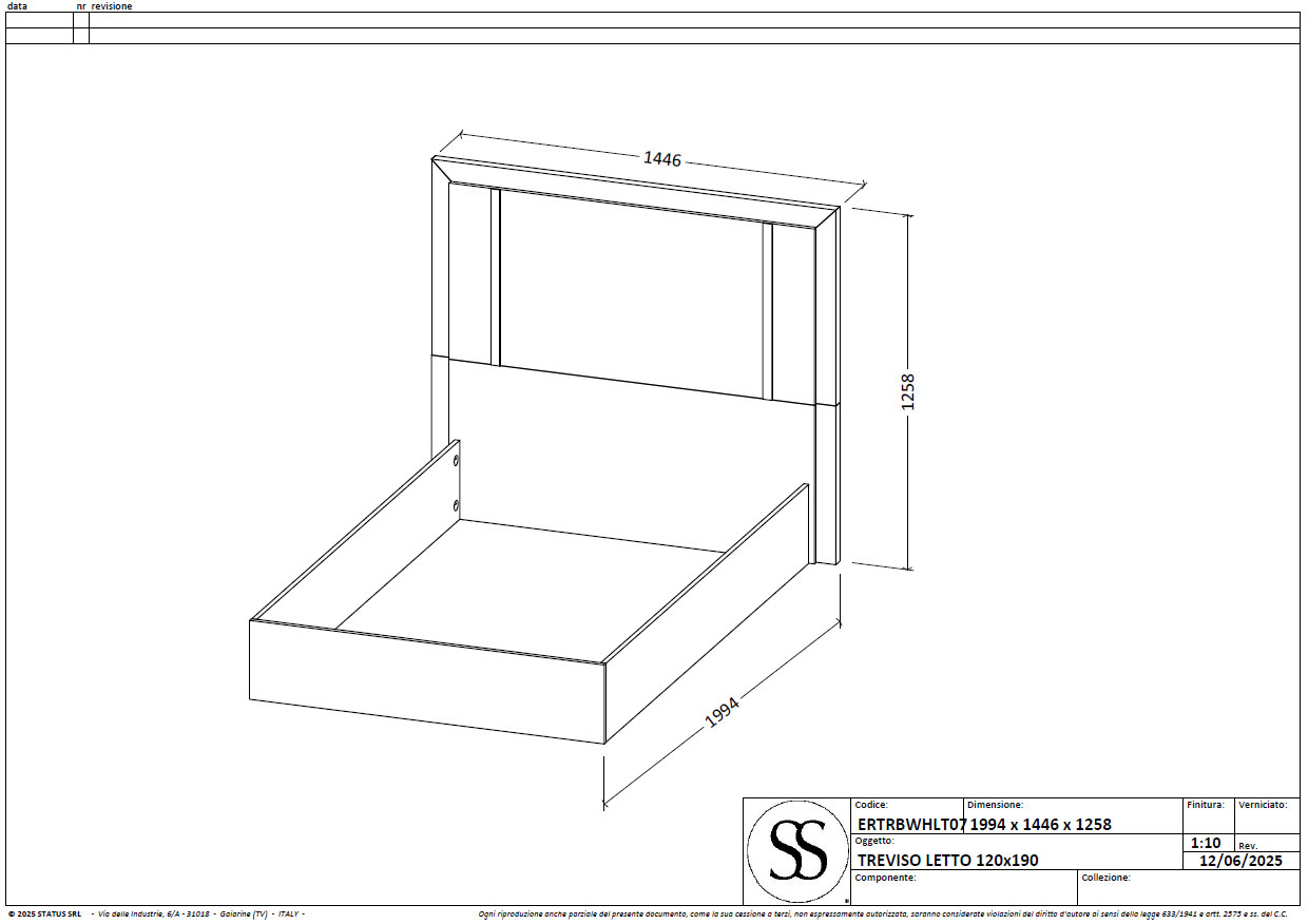 Treviso 48" Bed Gallery 1