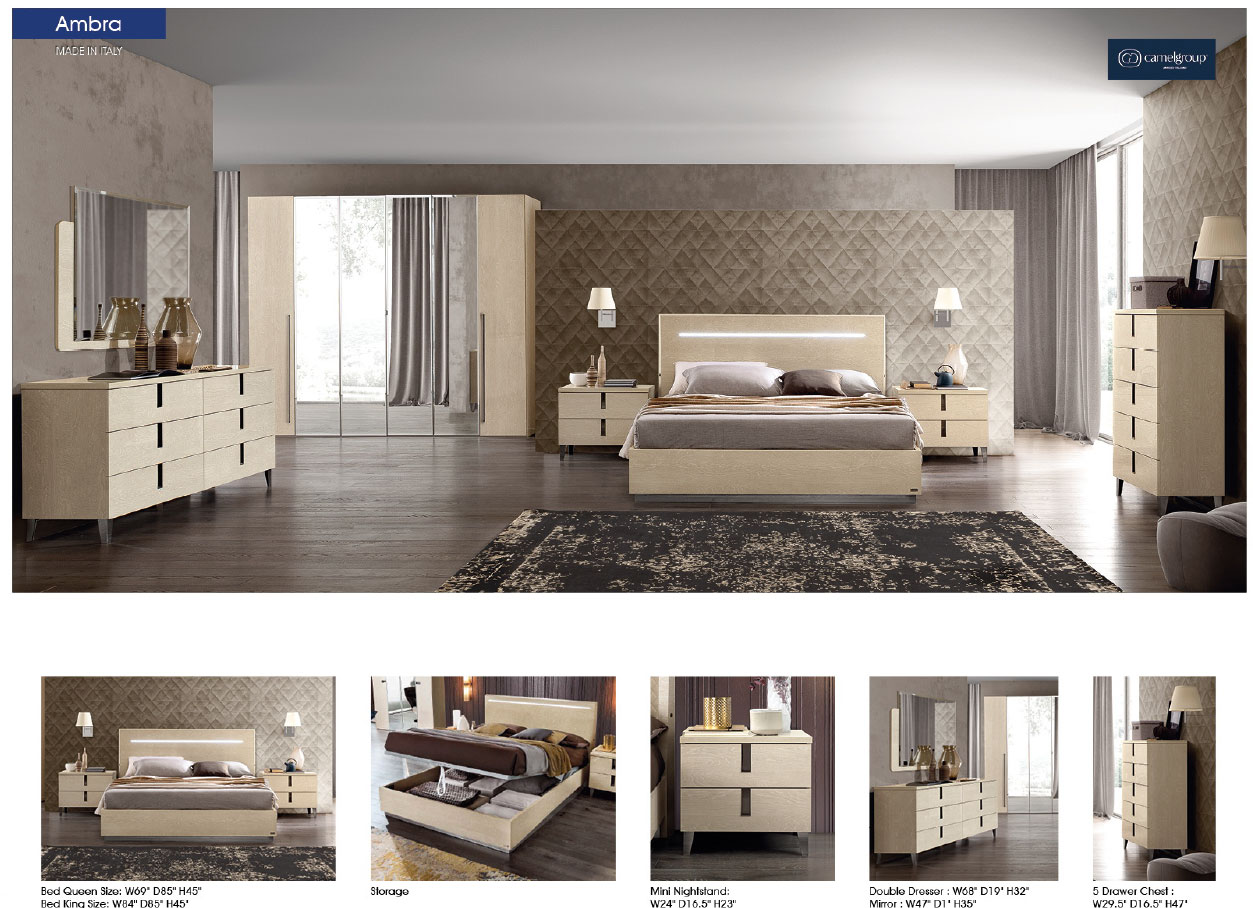 Camel Ambra Bed Gallery 1