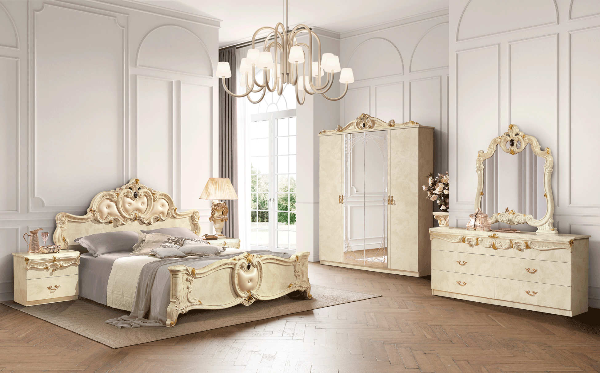 Barocco Bed Ivory, Camelgroup Italy Gallery 1