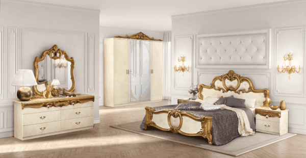 Barocco Bed Ivory w/Gold, Camelgroup Italy Gallery 1