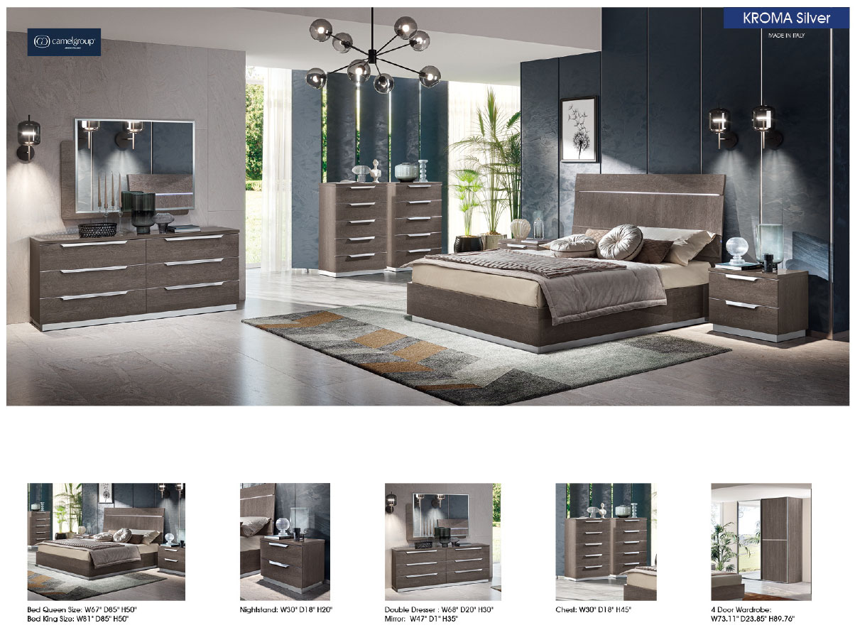 Kroma SILVER Bed Gallery 1