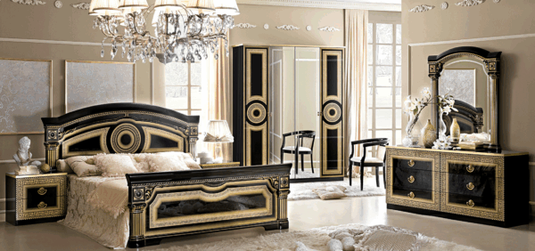 Aida Bedroom Black w/Gold, Camelgroup Italy Gallery 1