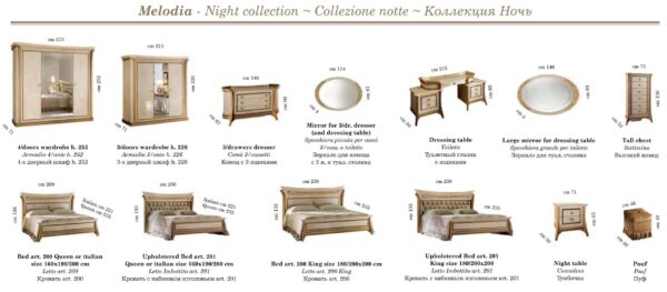 Melodia Night Bedroom Additional Items Gallery 3