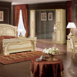 Aida Bed Ivory w/Gold Gallery 3